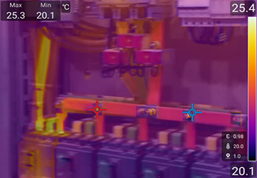 飞础科热像仪可见光测温模式