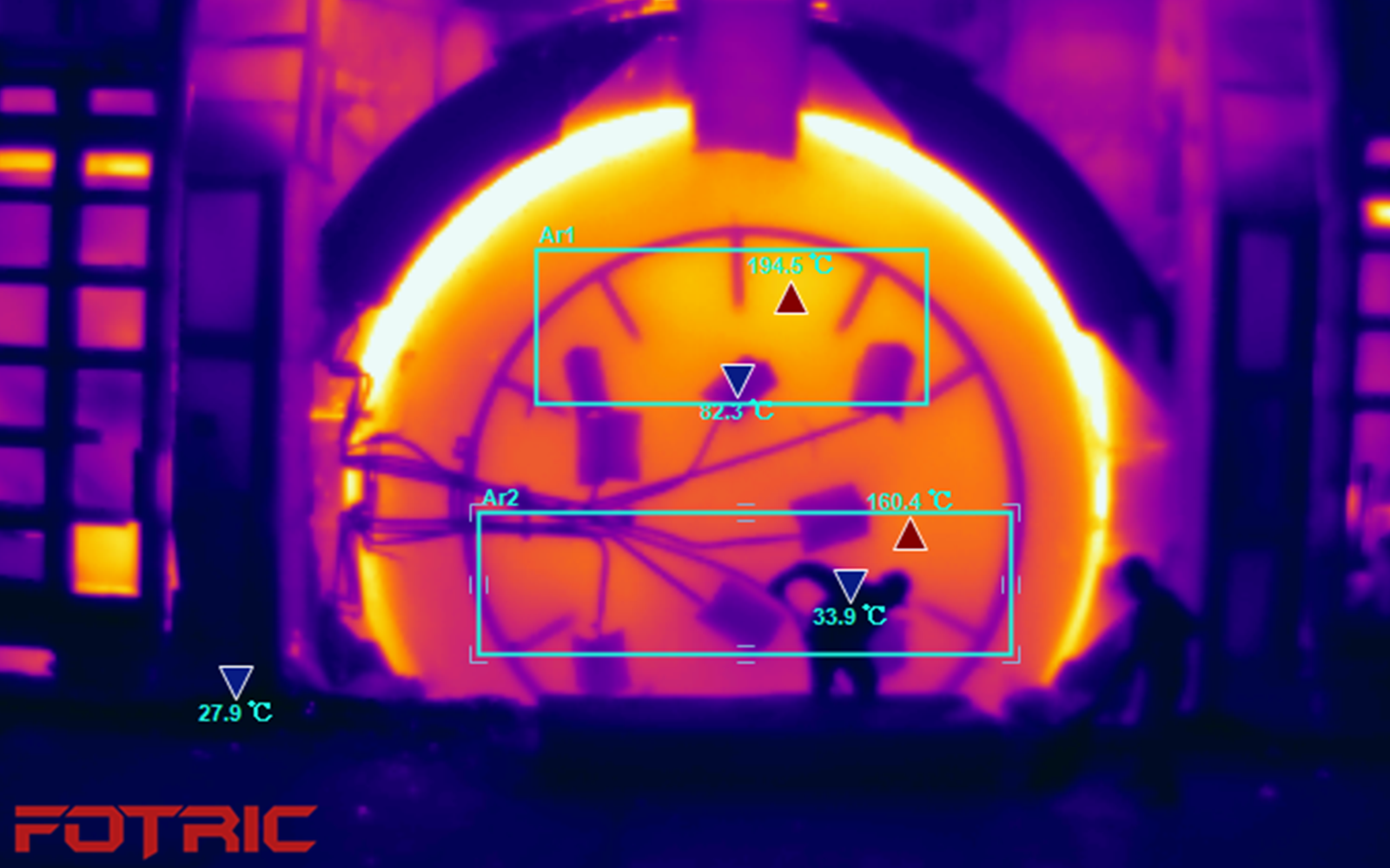 转炉耐材温度红外检测